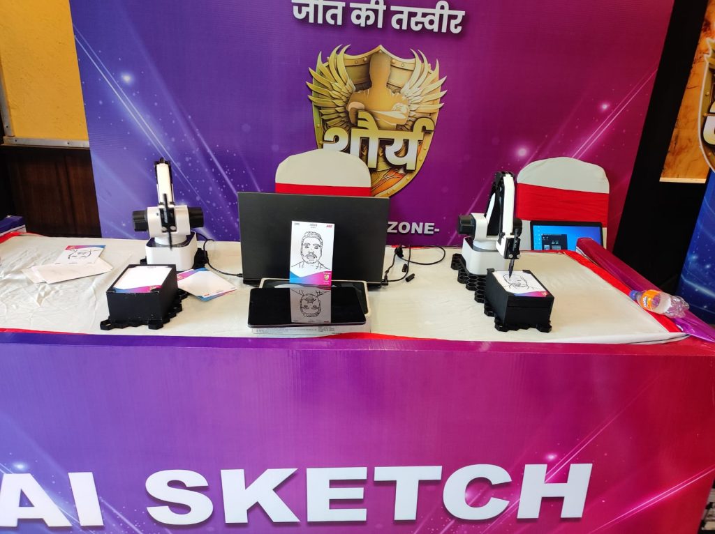 Adani’s Conference Enhanced by AI Draw BOT in Lucknow