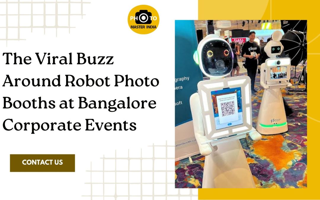 Robot photo booth at Bangalore corporate event by Photo Master India