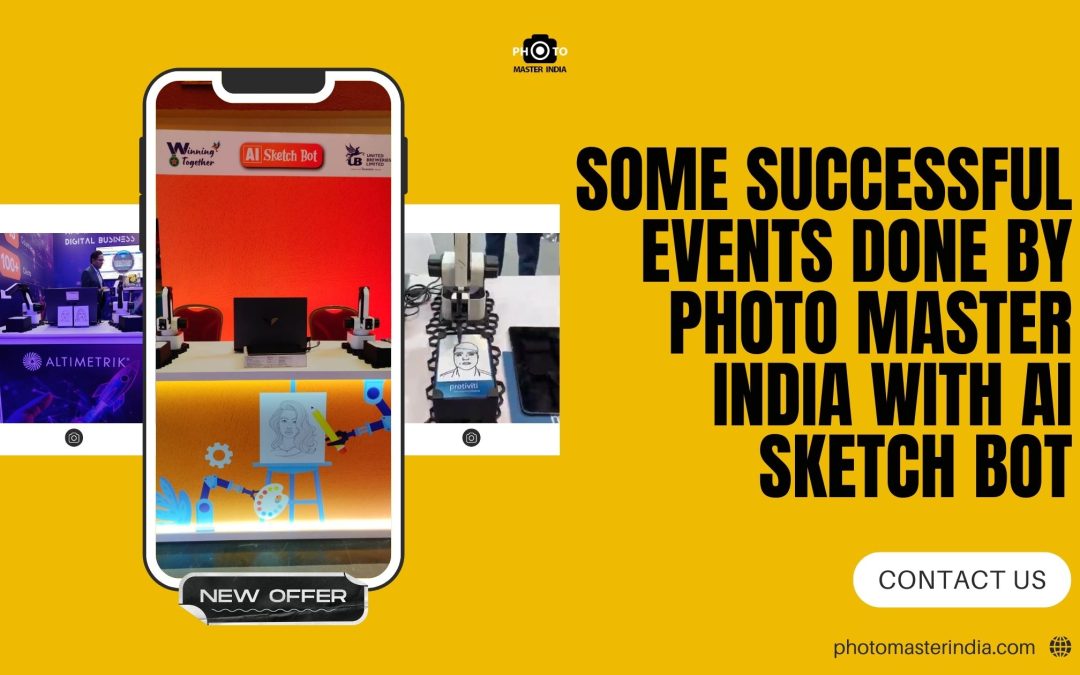 AI sketchbot robot in corporate evenet | Photo Master India