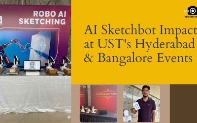 Delivering Memorable Experiences: AI Sketchbot Impact at UST’s Hyderabad & Bangalore Events