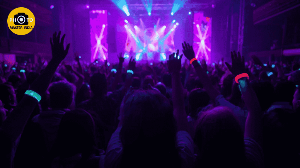 Bulk LED wristbands used for party and concert audience engagement