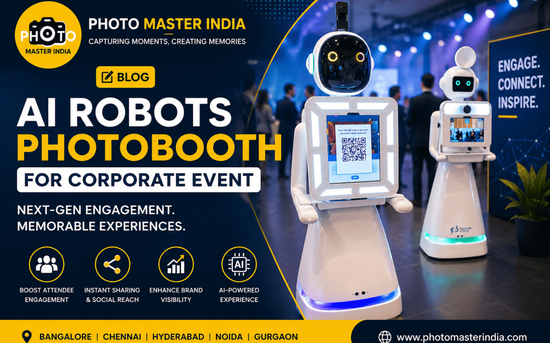 Explore innovative corporate event engagement ideas using robot photo booths and interactive technology. Learn expert insights from Photo Master India.