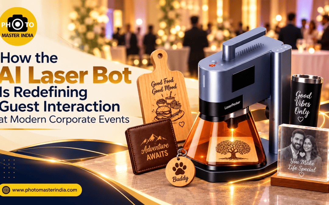 AI Laser Bot in corporate event